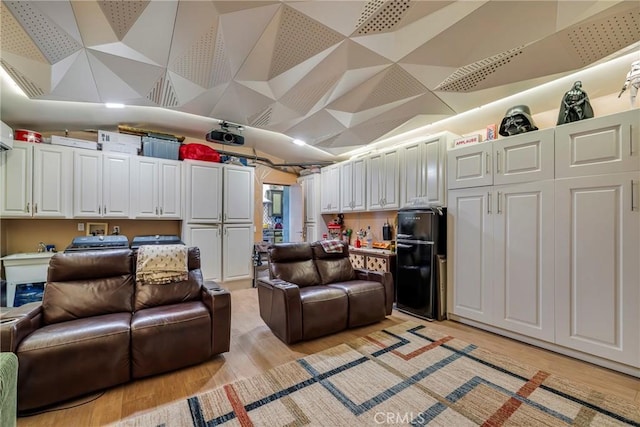 5837 Los Arcos Way, Buena Park, CA 90620 - cinema with vaulted ceiling and light wood-type flooring