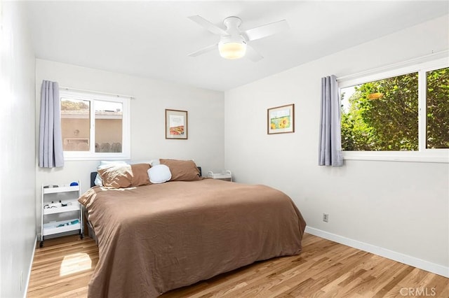886 Lynn Ln, Chico, CA 95926 - bedroom featuring light wood finished floors and a ceiling fan