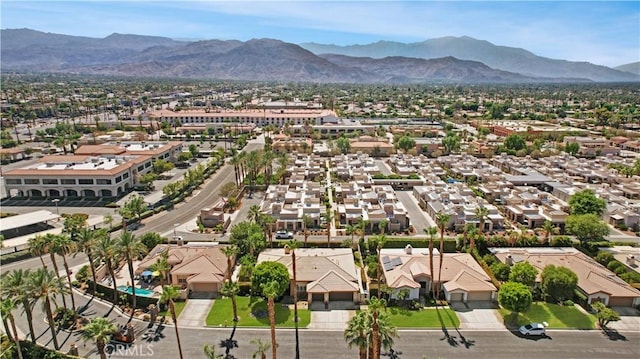 44397 Mesquite Dr, Indian Wells, CA 92210 - aerial perspective of suburban area with a mountainous background
