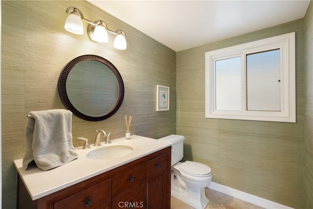 3666 Greve Dr, Rancho Palos Verdes, CA 90275 - bathroom with vanity, tasteful backsplash, and tile patterned floors