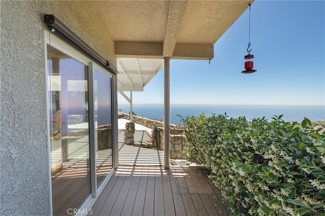 3666 Greve Dr, Rancho Palos Verdes, CA 90275 - deck featuring a water view