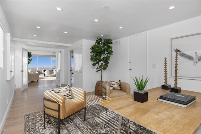 952 Via Del Monte, Palos Verdes Estates, CA 90274 - living room with recessed lighting and light wood finished floors