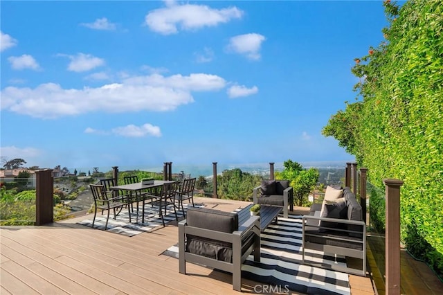 952 Via Del Monte, Palos Verdes Estates, CA 90274 - deck with outdoor lounge area and outdoor dining area