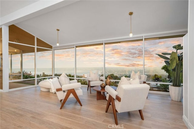 952 Via Del Monte, Palos Verdes Estates, CA 90274 - sunroom / solarium featuring wood finished floors and a wall of windows