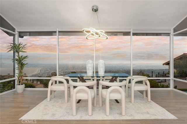 952 Via Del Monte, Palos Verdes Estates, CA 90274 - sunroom / solarium with a chandelier