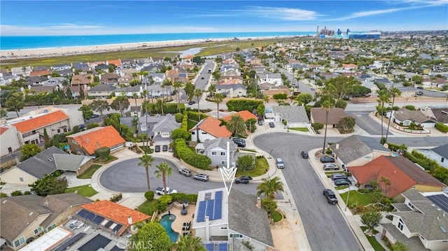 9552 Castine Dr, Huntington Beach, CA 92646 - aerial perspective of suburban area featuring a nearby body of water