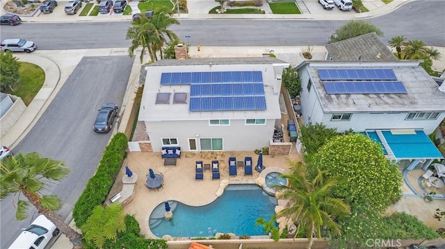 9552 Castine Dr, Huntington Beach, CA 92646 - drone / aerial view of a pool area