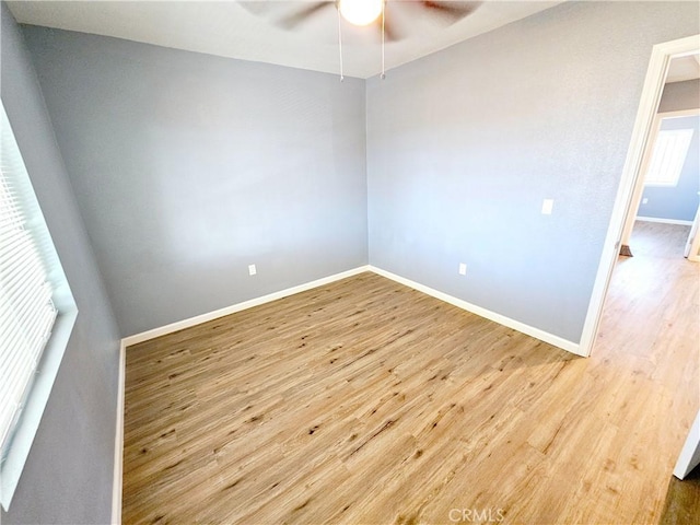 15951 M St, Mojave, CA 93501 - spare room with ceiling fan and wood finished floors