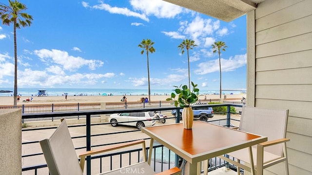 1202 N Pacific St Unit 203A, Oceanside, CA 92054 - balcony featuring view of water and beach