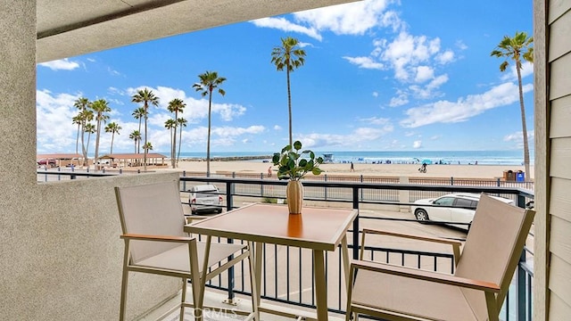 1202 N Pacific St Unit 203A, Oceanside, CA 92054 - balcony with view of water and beach