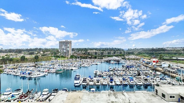 1202 N Pacific St Unit 203A, Oceanside, CA 92054 - bird's eye view of numerous boat docks and a nearby body of water