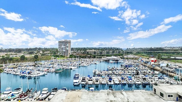 1202 N Pacific St Unit 203A, Oceanside, CA 92054 - bird's eye view of numerous boat docks and a nearby body of water