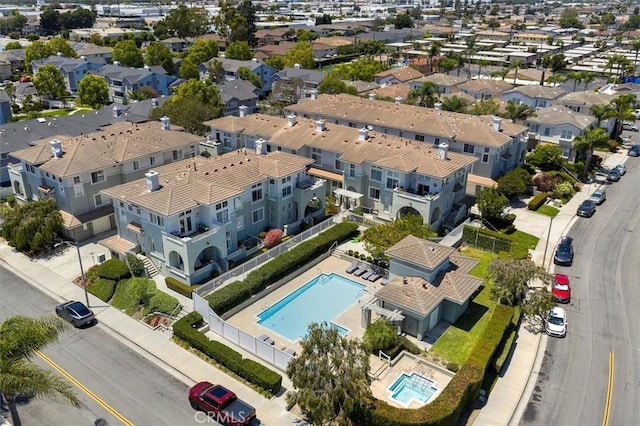 18051 Joyful Ln Unit 201, Huntington Beach, CA 92648 - aerial view of a pool area