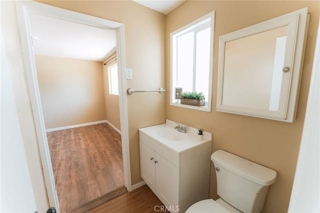 902 E Francis Ave, La Habra, CA 90631 - half bathroom with wood finished floors and vanity