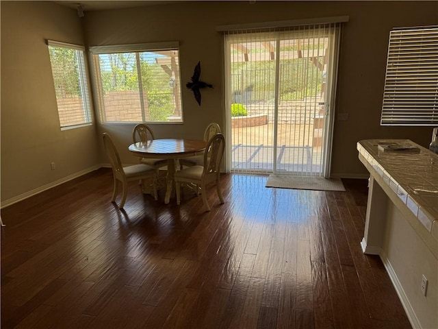 22045 Milestone St, Saugus, CA 91390 - dining room with dark wood finished floors