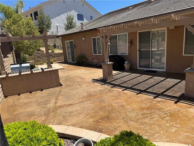 22045 Milestone St, Saugus, CA 91390 - view of patio with a pergola