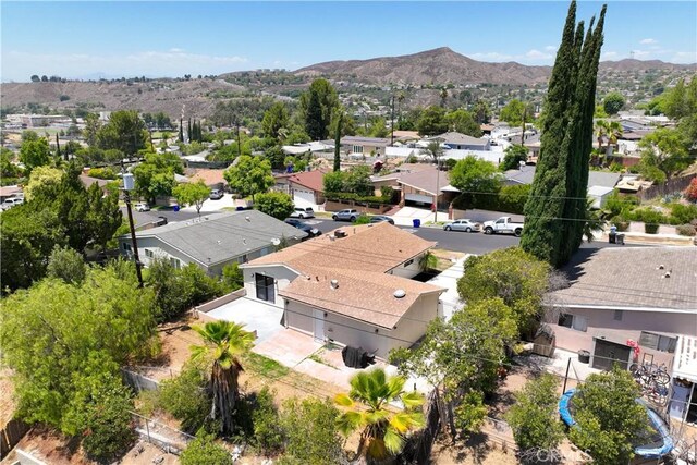 18718 Delight St, Canyon Country, CA 91351 - aerial perspective of suburban area featuring a mountain backdrop