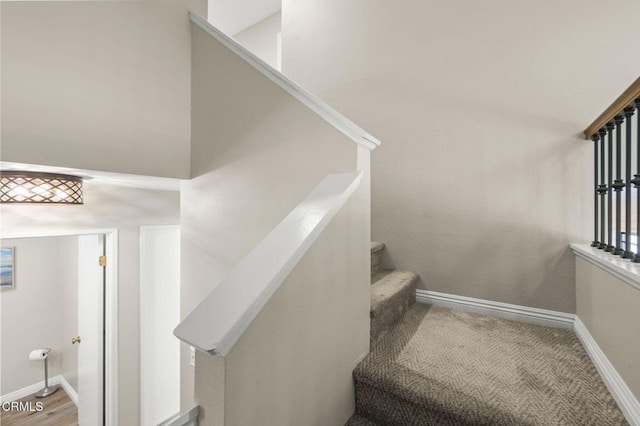 3051 Ketch Pl, Oxnard, CA 93035 - stairway featuring baseboards