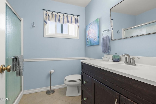 3051 Ketch Pl, Oxnard, CA 93035 - full bath featuring a shower stall, vanity, and tile patterned floors