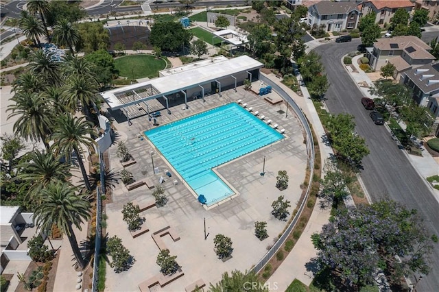 143 Interval, Irvine, CA 92618 - drone / aerial view of a pool area