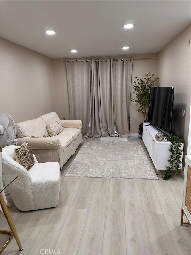 6350 Genesee Ave Unit 107, San Diego, CA 92122 - living area with light wood-type flooring and recessed lighting