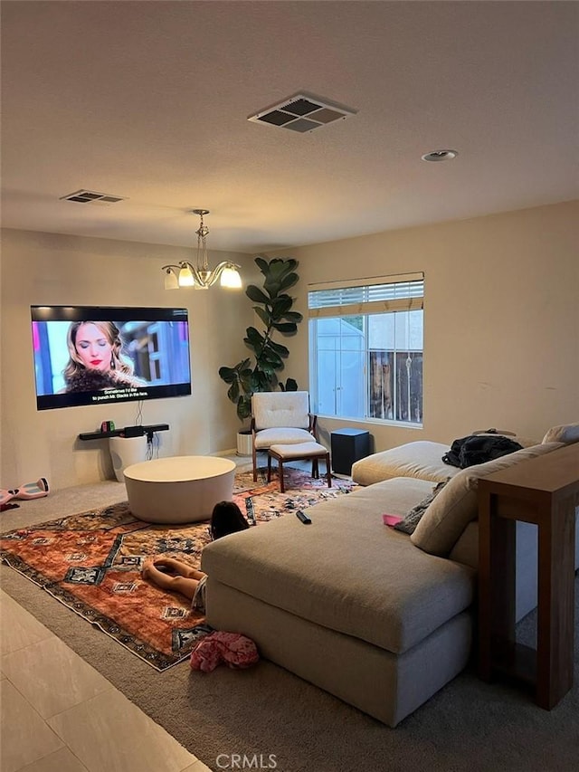 35658 Denali Way, Winchester, CA 92596 - living area featuring a chandelier