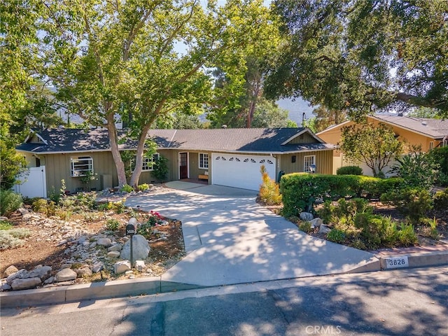 3828 2nd Ave, La Crescenta, CA 91214 - view of front of property featuring a garage and concrete driveway