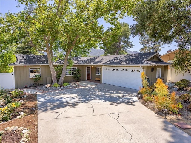 3828 2nd Ave, La Crescenta, CA 91214 - view of front of home featuring a garage and concrete driveway