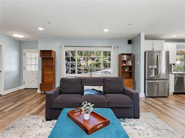 3828 2nd Ave, La Crescenta, CA 91214 - living area with light wood finished floors, plenty of natural light, and recessed lighting