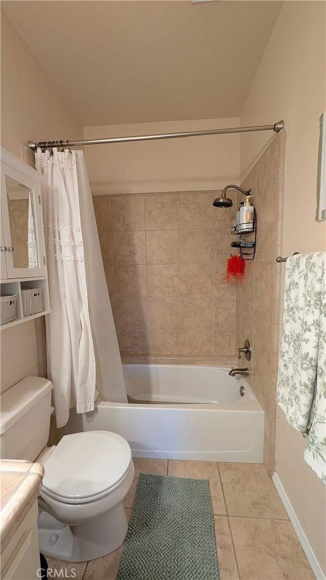 3242 Ashbury Ave, Madera, CA 93637 - full bath featuring shower / bath combination with curtain, vanity, and tile patterned flooring