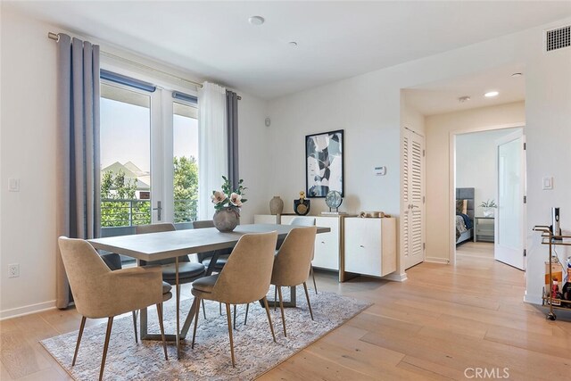 4240 Laurel Canyon Blvd Unit 307, Studio City, CA 91604 - dining area featuring light wood-type flooring and recessed lighting