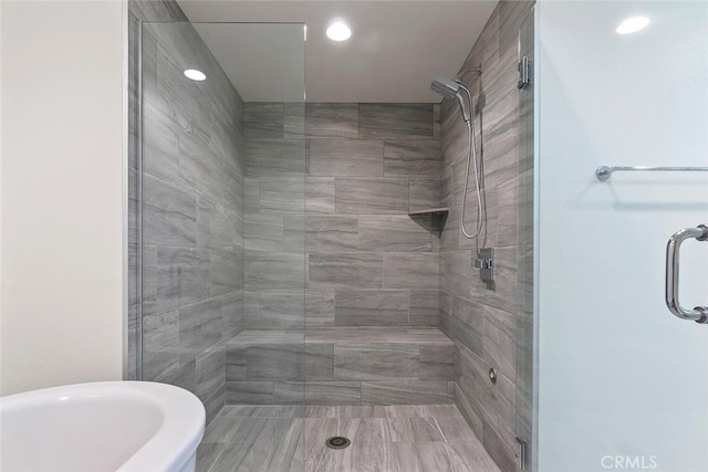 4240 Laurel Canyon Blvd Unit 307, Studio City, CA 91604 - full bath featuring a shower stall and recessed lighting