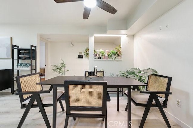 5885 El Cajon Blvd Unit 105, San Diego, CA 92115 - dining area with ceiling fan