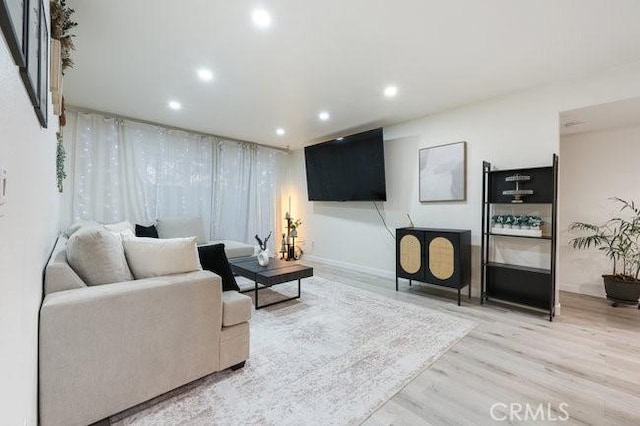 5885 El Cajon Blvd Unit 105, San Diego, CA 92115 - living area with recessed lighting and light wood-style floors