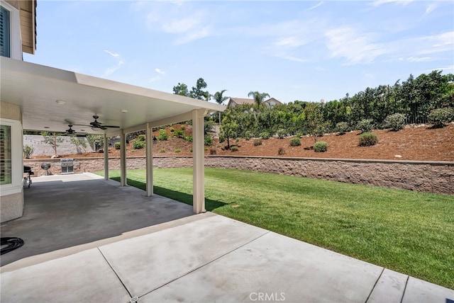 13982 Claremont Ln, Rancho Cucamonga, CA 91739 - view of patio with ceiling fan