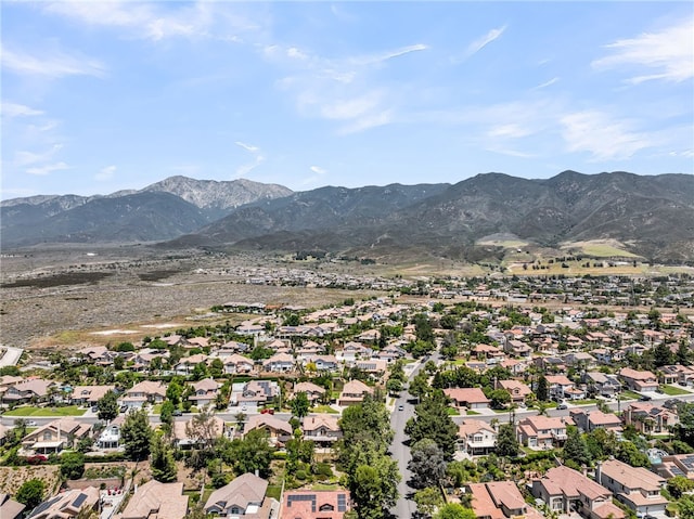 13982 Claremont Ln, Rancho Cucamonga, CA 91739 - aerial perspective of suburban area featuring a mountainous background