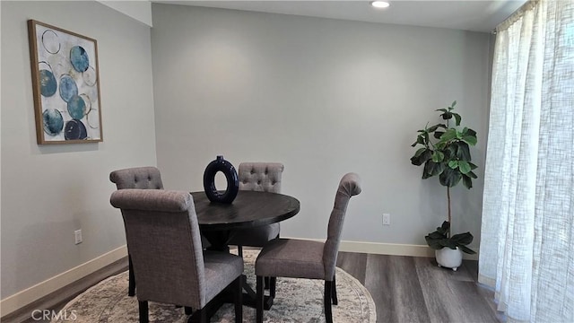 2108 Raleigh Ave, Costa Mesa, CA 92627 - dining room with wood finished floors and recessed lighting