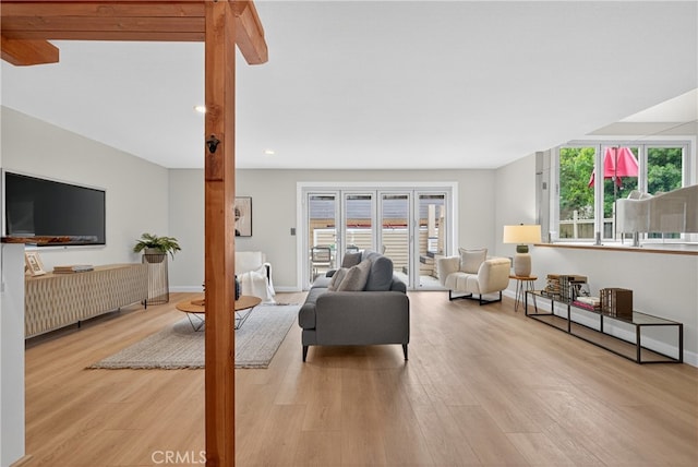 913 Lindencliff St, Torrance, CA 90502 - living area featuring wood finished floors and recessed lighting