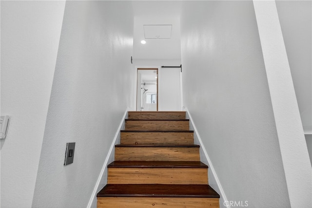 913 Lindencliff St, Torrance, CA 90502 - stairway with wood finished floors and baseboards