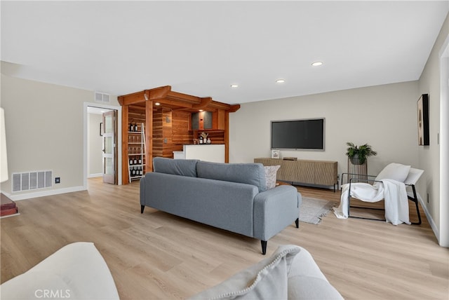913 Lindencliff St, Torrance, CA 90502 - living area featuring light wood-style flooring and recessed lighting