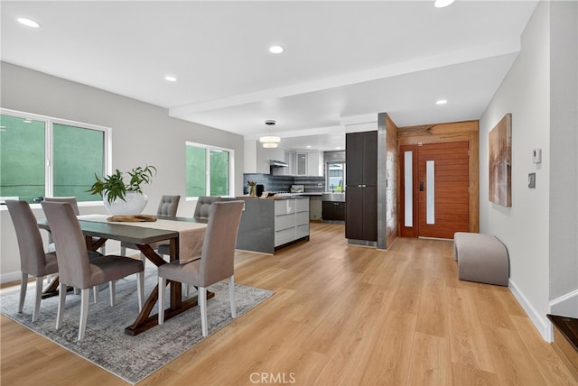 913 Lindencliff St, Torrance, CA 90502 - dining room with recessed lighting and light wood finished floors