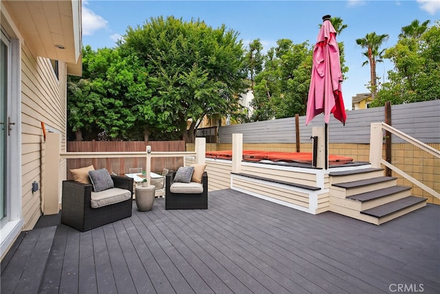 913 Lindencliff St, Torrance, CA 90502 - deck featuring a fenced backyard