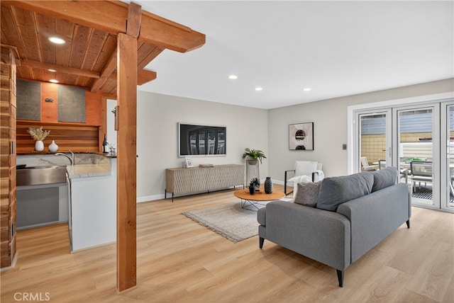 913 Lindencliff St, Torrance, CA 90502 - living room featuring light wood finished floors and recessed lighting