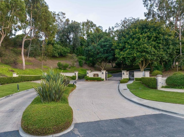 4470 Caminito Tecera, Del Mar, CA 92014 - view of property's community with a gate and view of scattered trees