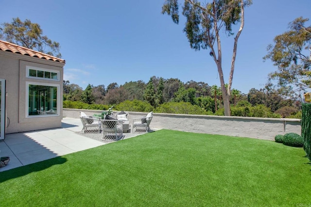 4470 Caminito Tecera, Del Mar, CA 92014 - view of green lawn with a patio area