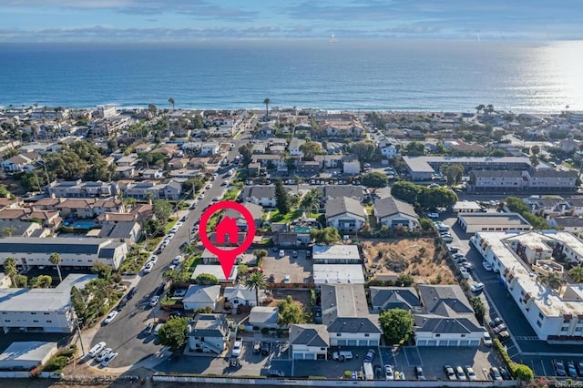 376378 Acacia Dr, Carlsbad, CA 92008 - aerial view of property and surrounding area with a large body of water and nearby suburban area