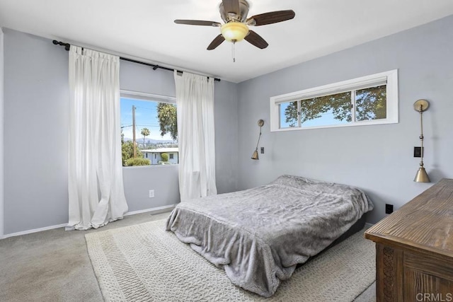 1001 Ontario St, Escondido, CA 92025 - bedroom with carpet floors and a ceiling fan