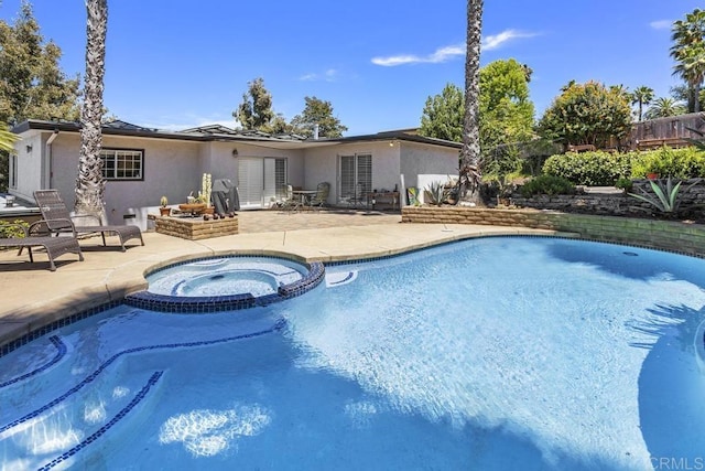 1001 Ontario St, Escondido, CA 92025 - view of pool featuring a patio area and a pool with connected hot tub