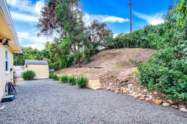 4920 Elsa Rd, San Diego, CA 92120 - view of yard with a storage shed