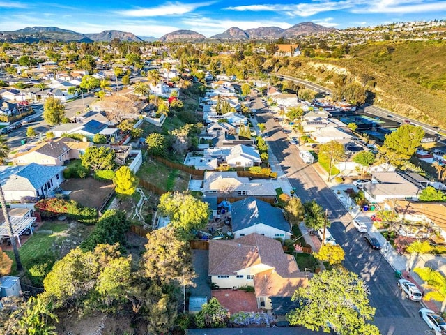 4920 Elsa Rd, San Diego, CA 92120 - aerial view of property's location featuring nearby suburban area and mountains